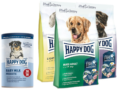 produktová řada Happy Dog Supreme Fit a Vital